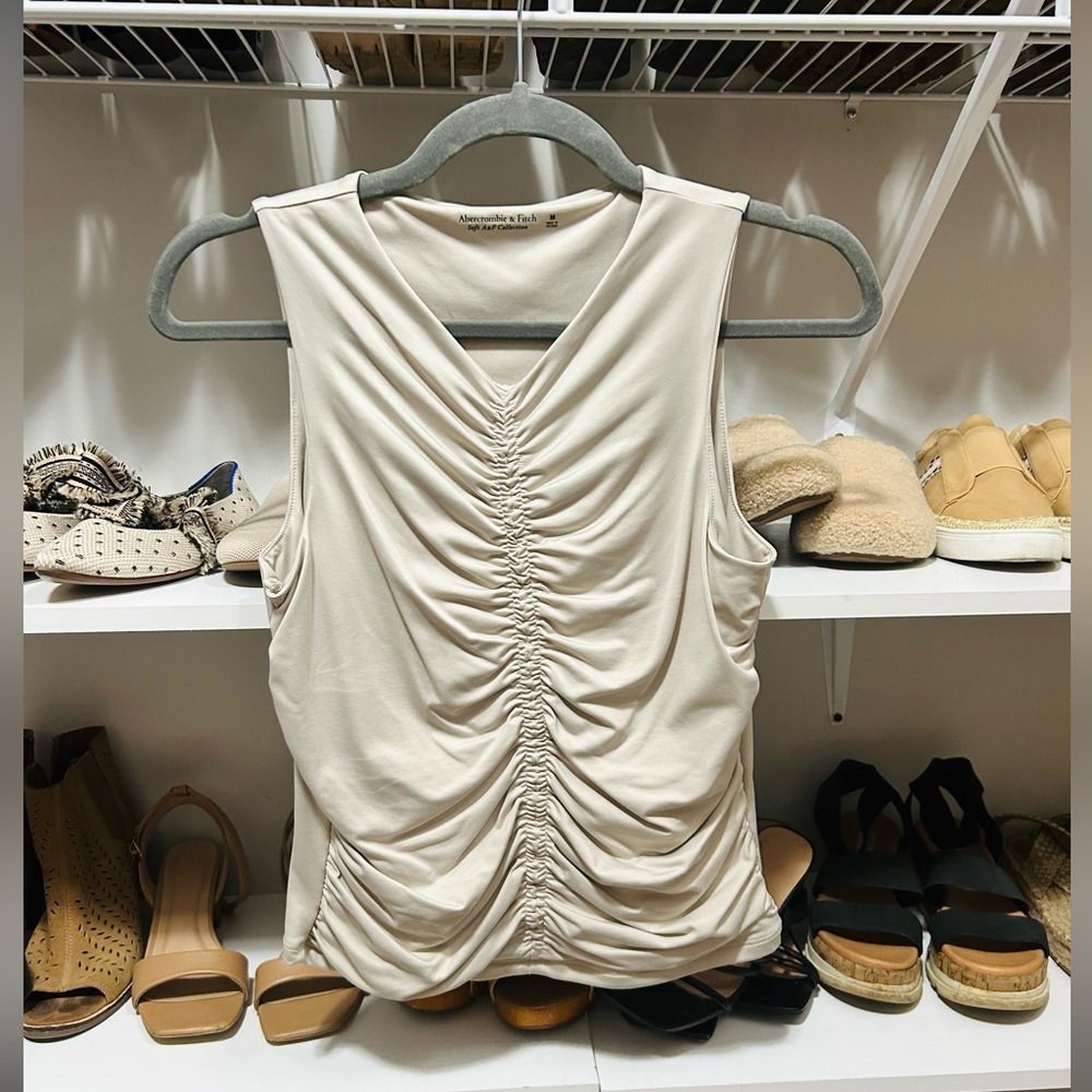 Abercrombie and Fitch Ruched Tank Top - Soft Collection